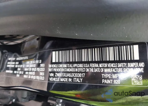 2018 Maserati Levante из США, поврежденный, VIN ZN661XUA6JX303617